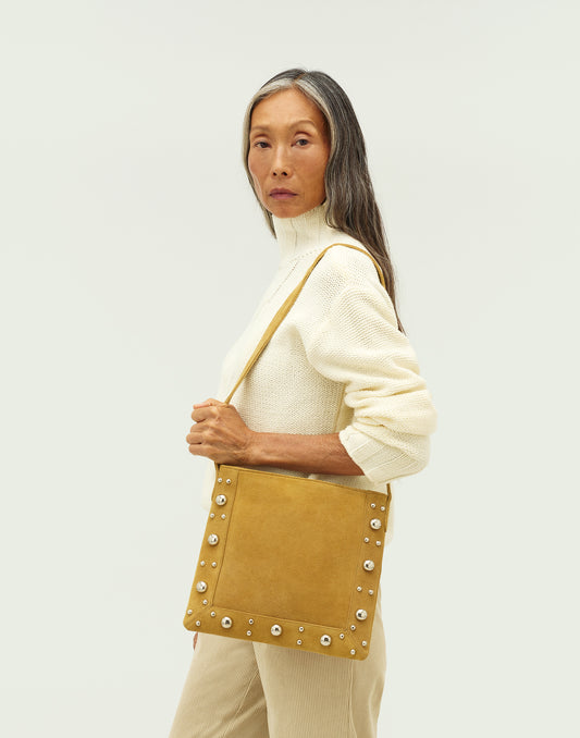 Bandolera piel Studs