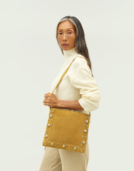 Bandolera piel Studs
