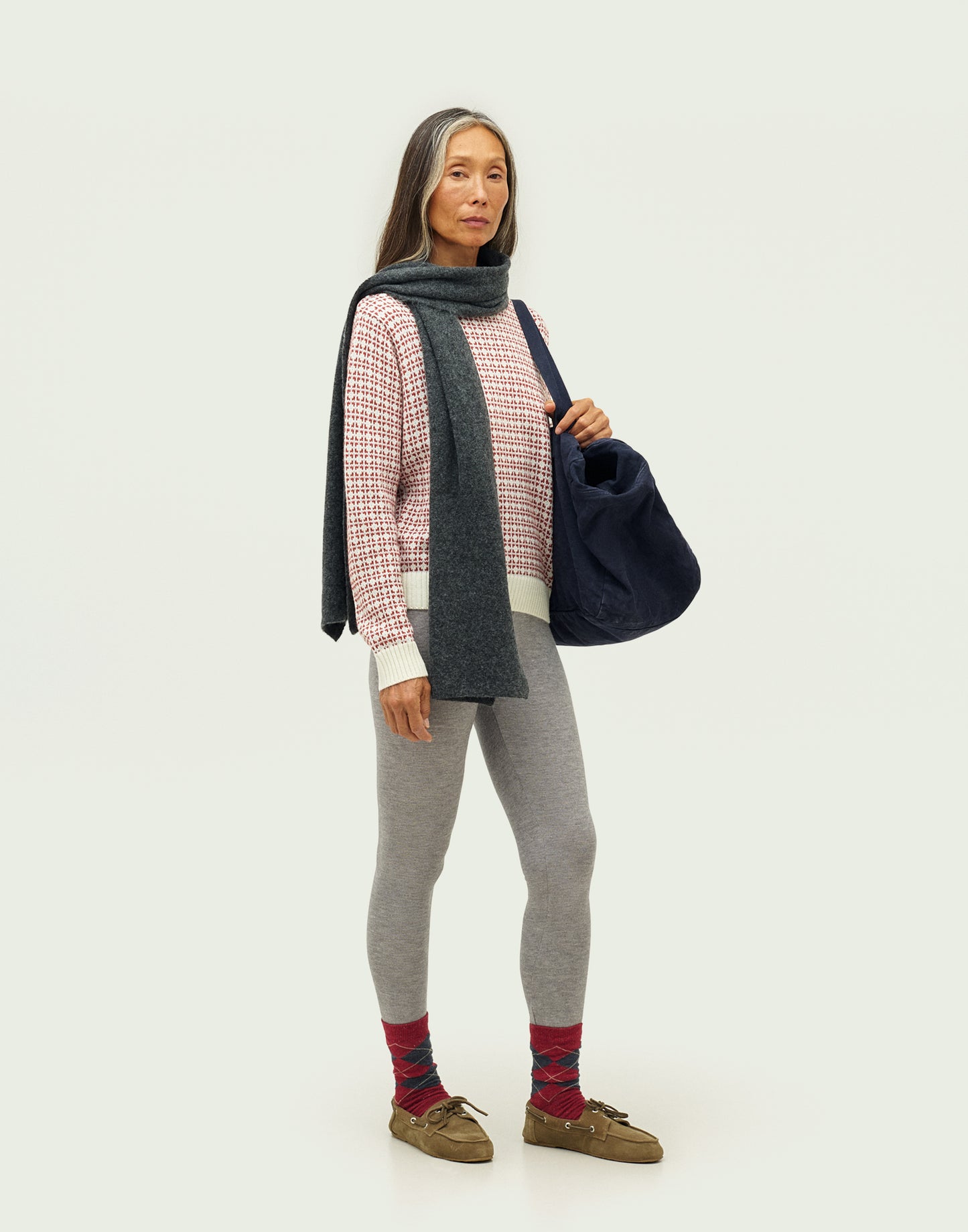 Bufanda tricot trébol