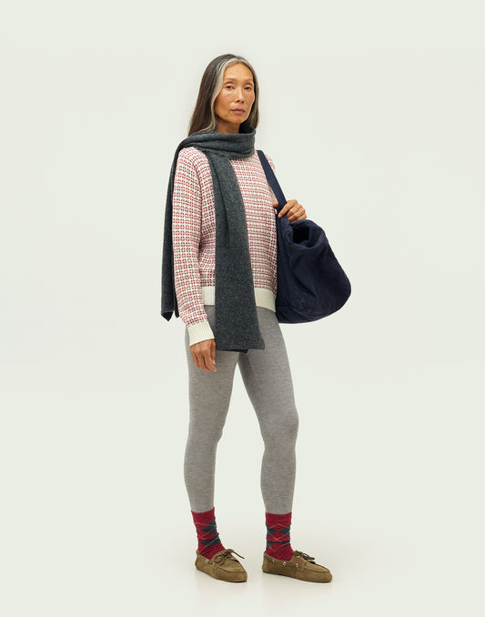 Bufanda tricot trébol