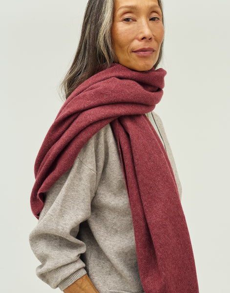 Écharpe finition effilochée