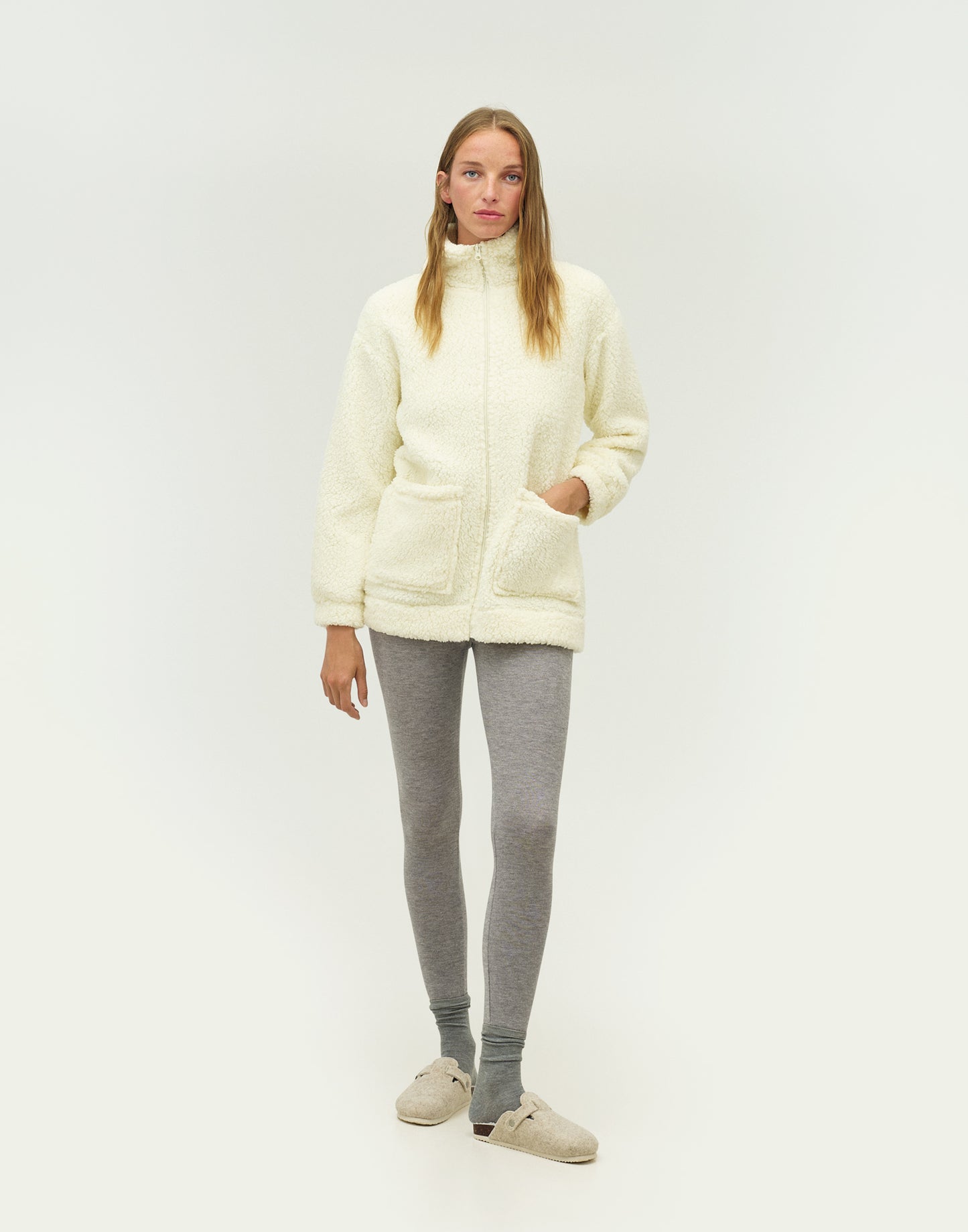 High Collar Pockets Robe