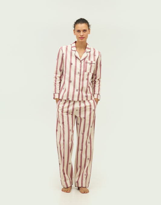 Jaya floral stripe pyjamas