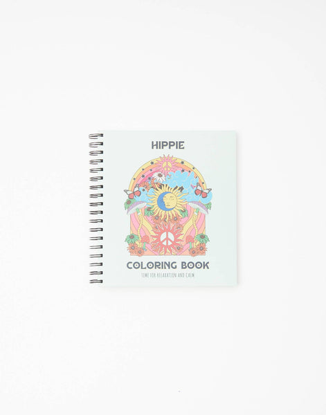 Libro para pintar hippie