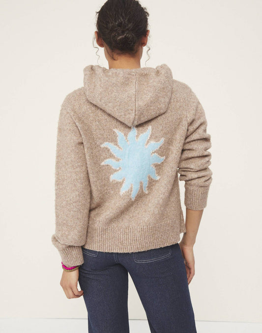 Sunset knitted hoodie