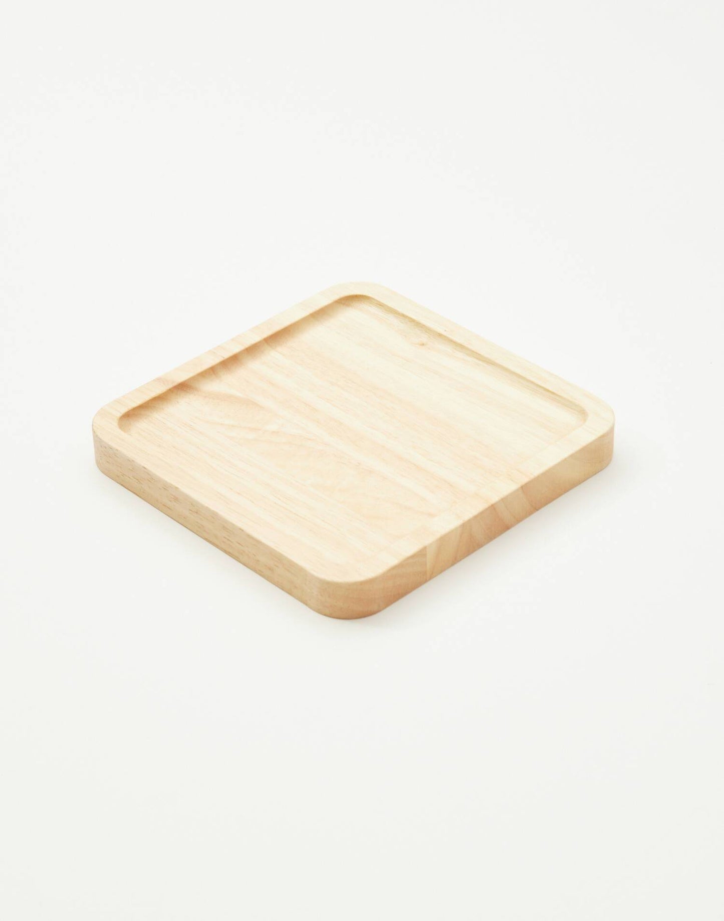 Square wood tray
