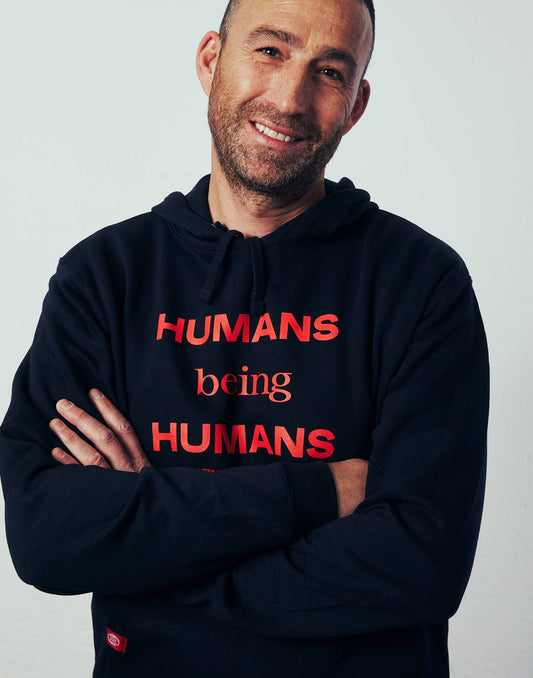 Sudadera Humans being humans Open Arms