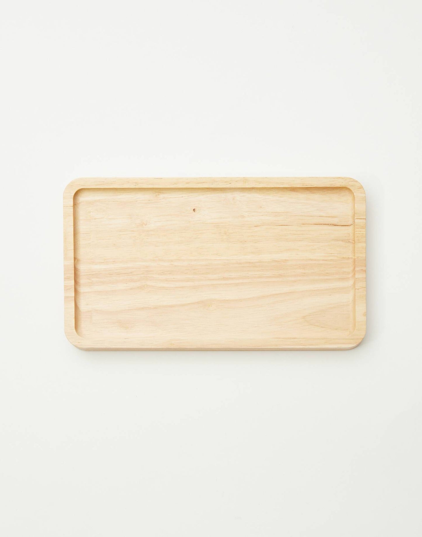 Rectangular wood tray