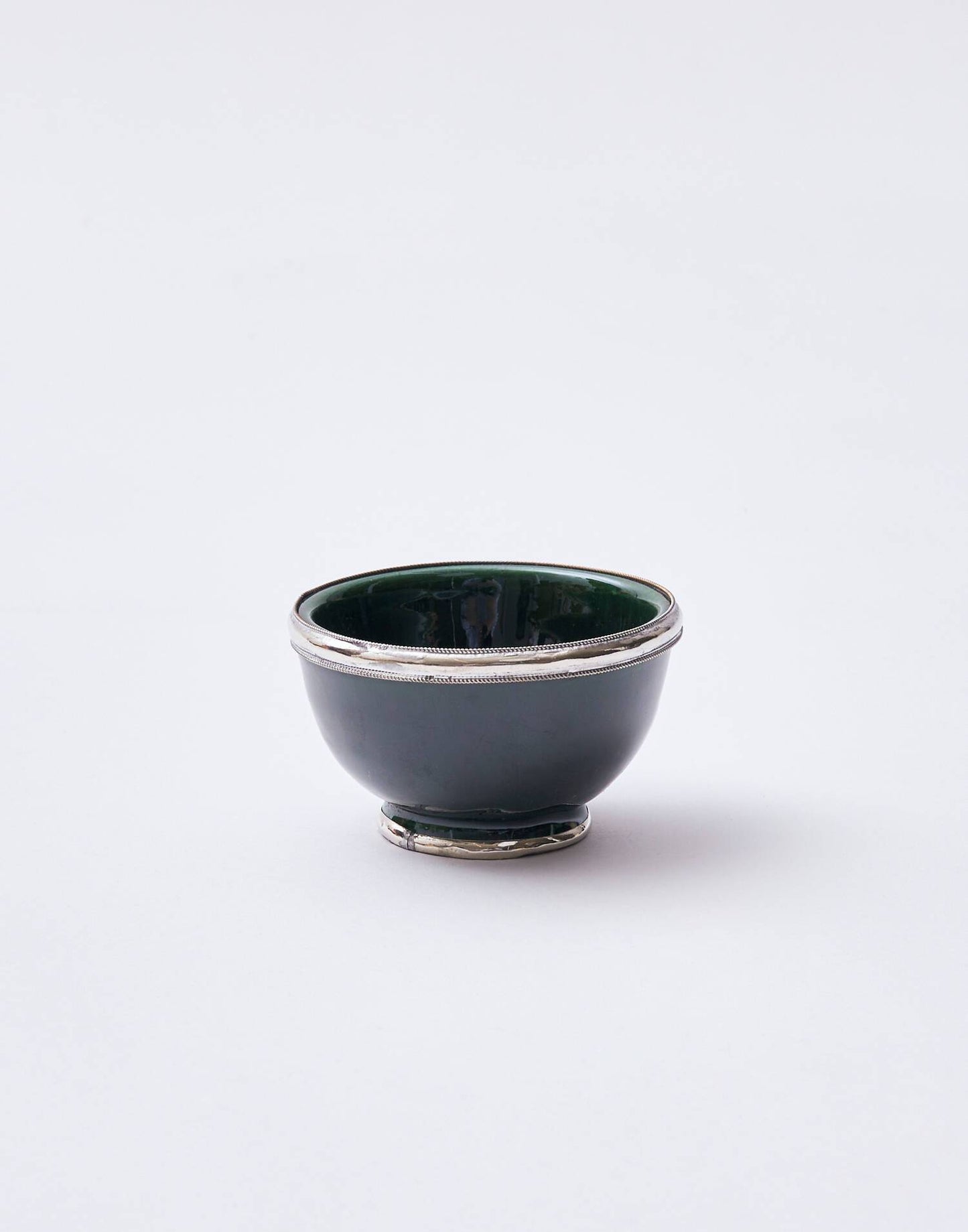 Bowl with silver trim