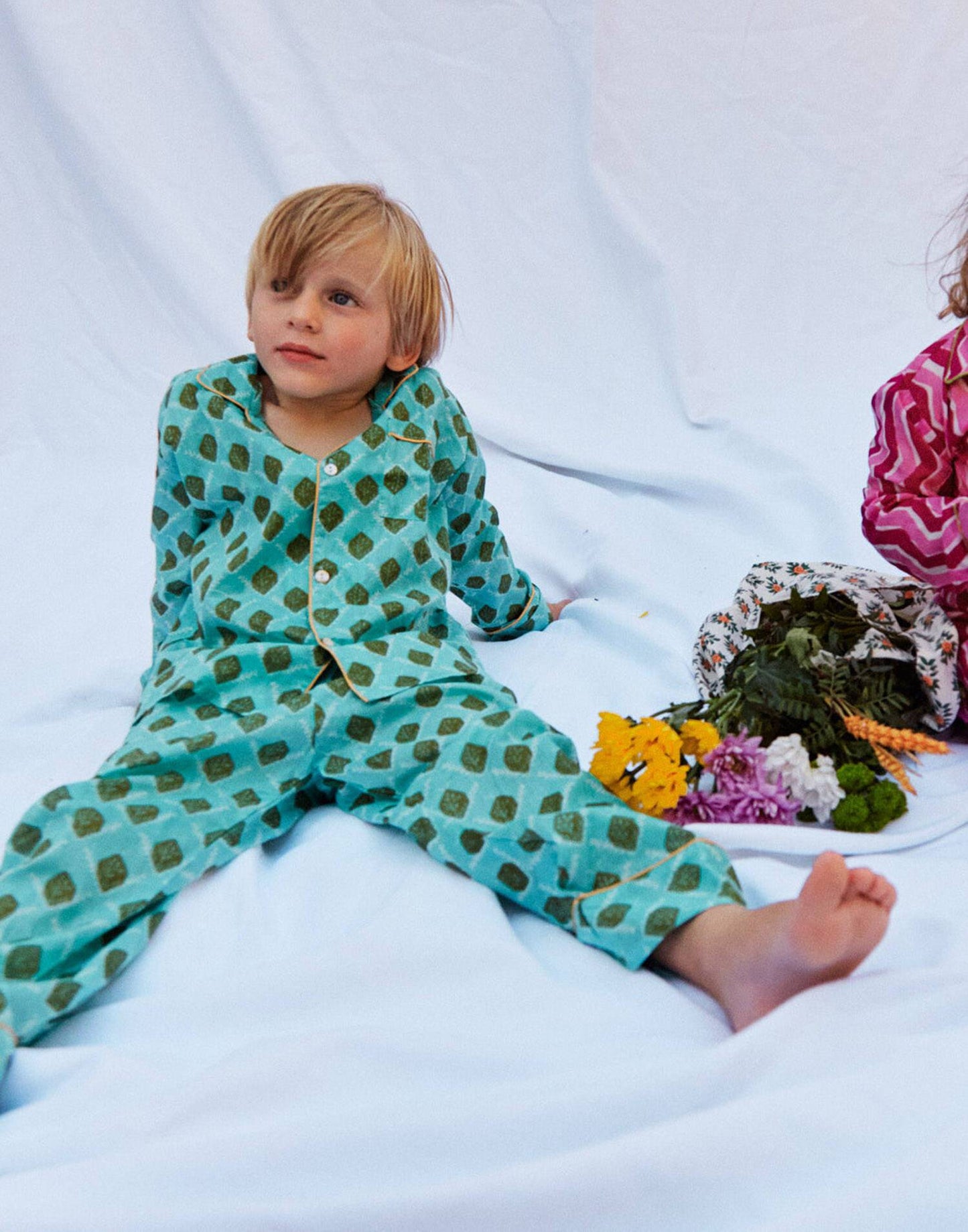 Setzen Sie Pijama -Baumwollkinder