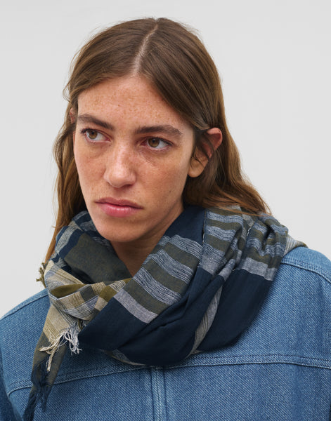 Checked Mirror Scarf