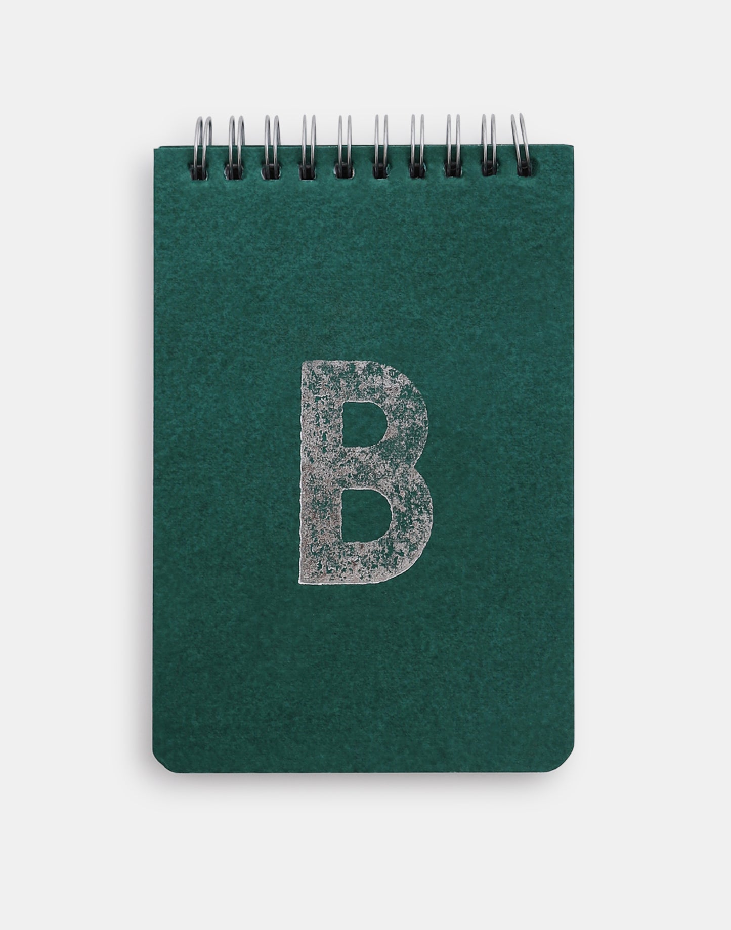 Silver alphabet notebook