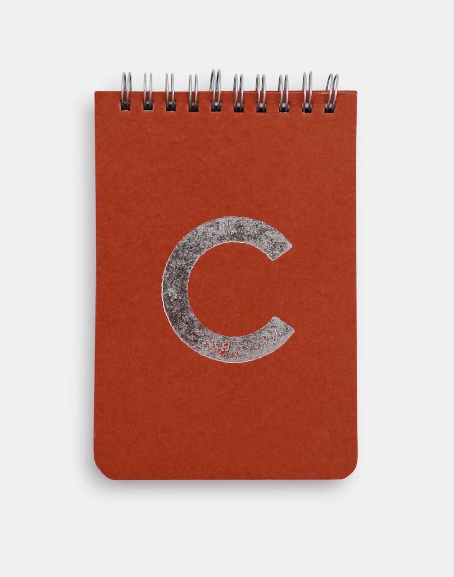 Silver alphabet notebook