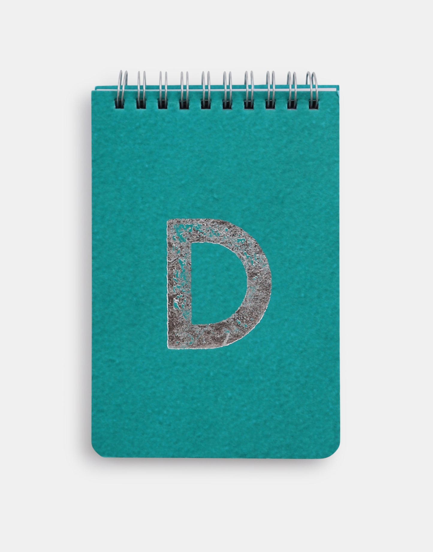 Silver alphabet notebook