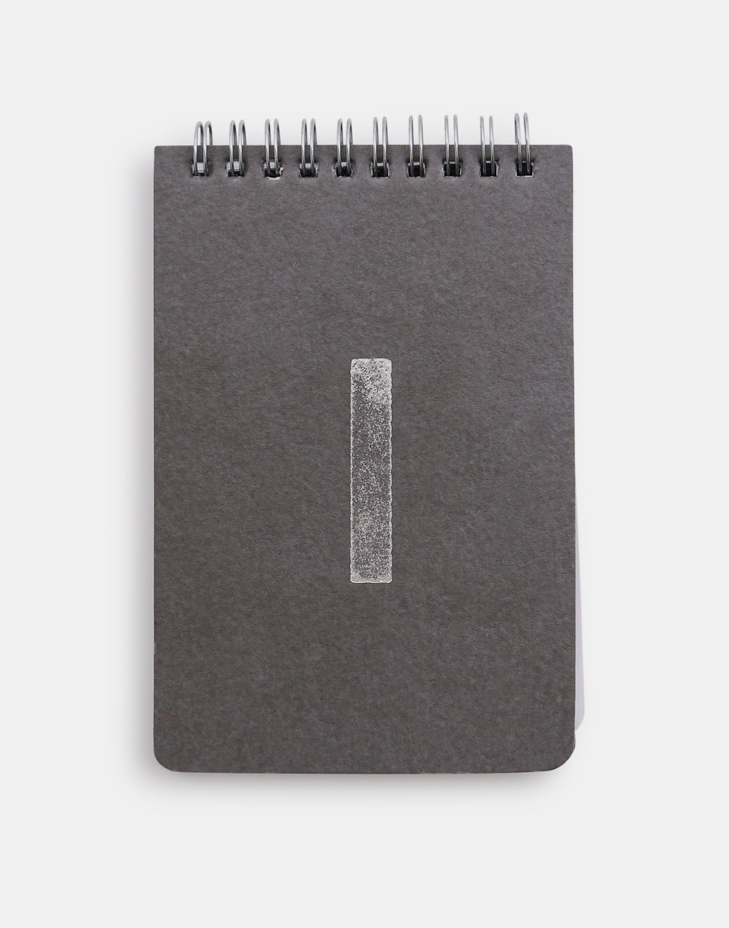 Silver alphabet notebook