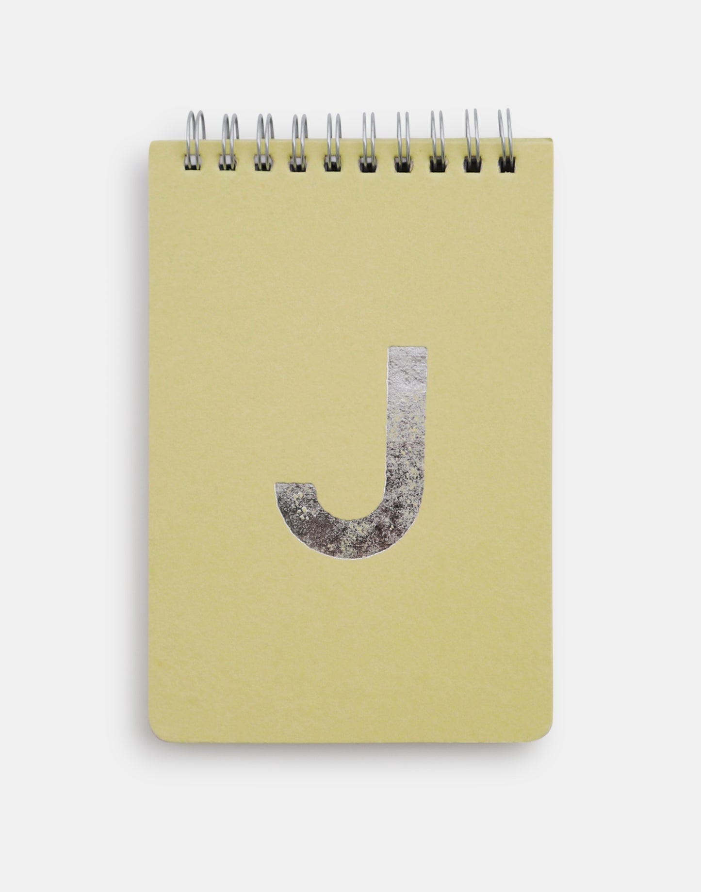 Silver alphabet notebook