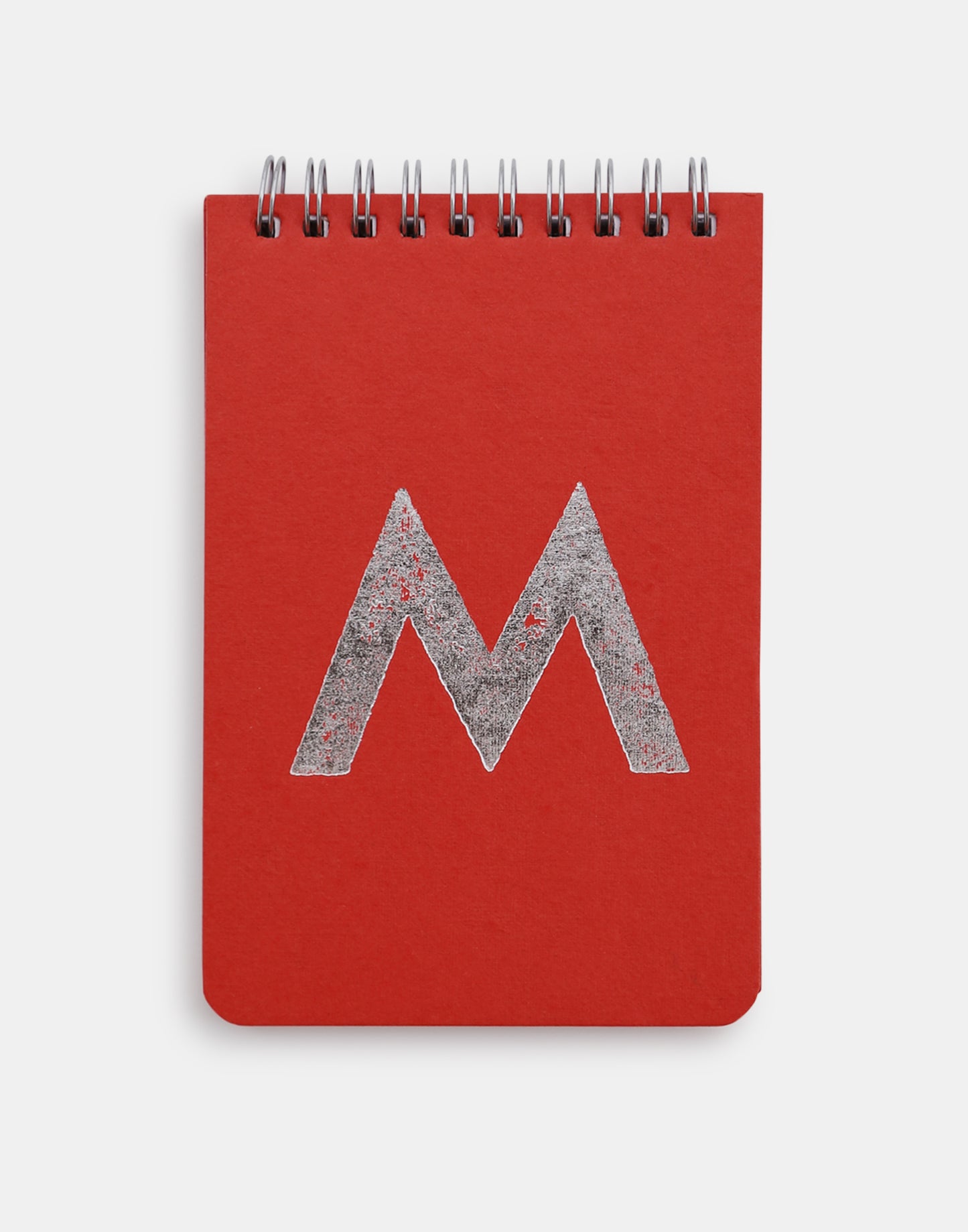 Silver alphabet notebook