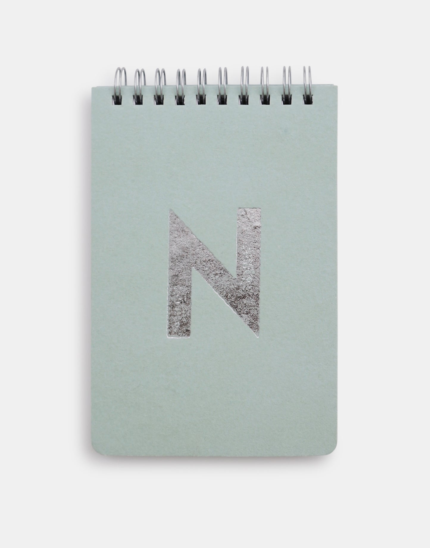 Silver alphabet notebook