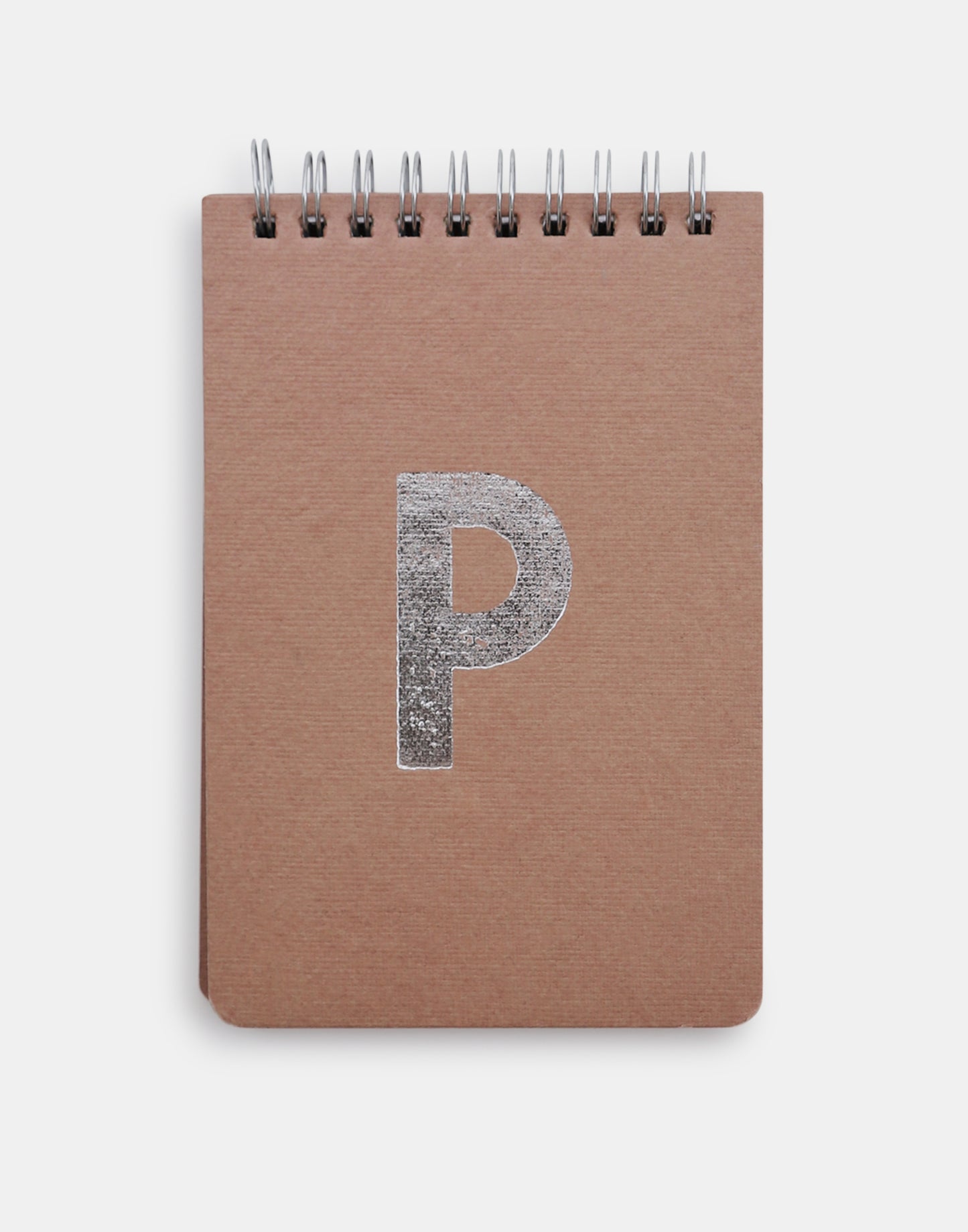 Silver alphabet notebook