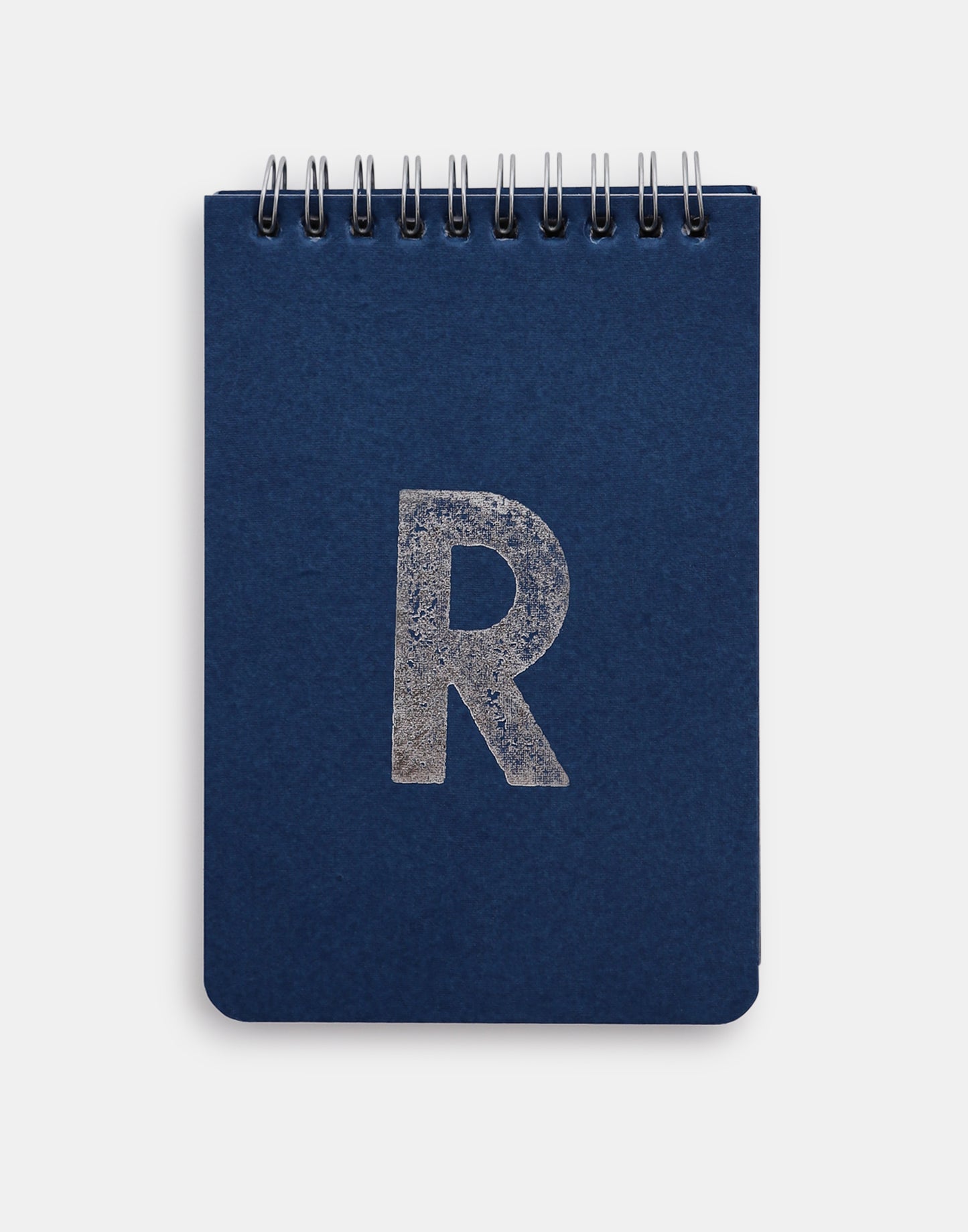 Silver alphabet notebook