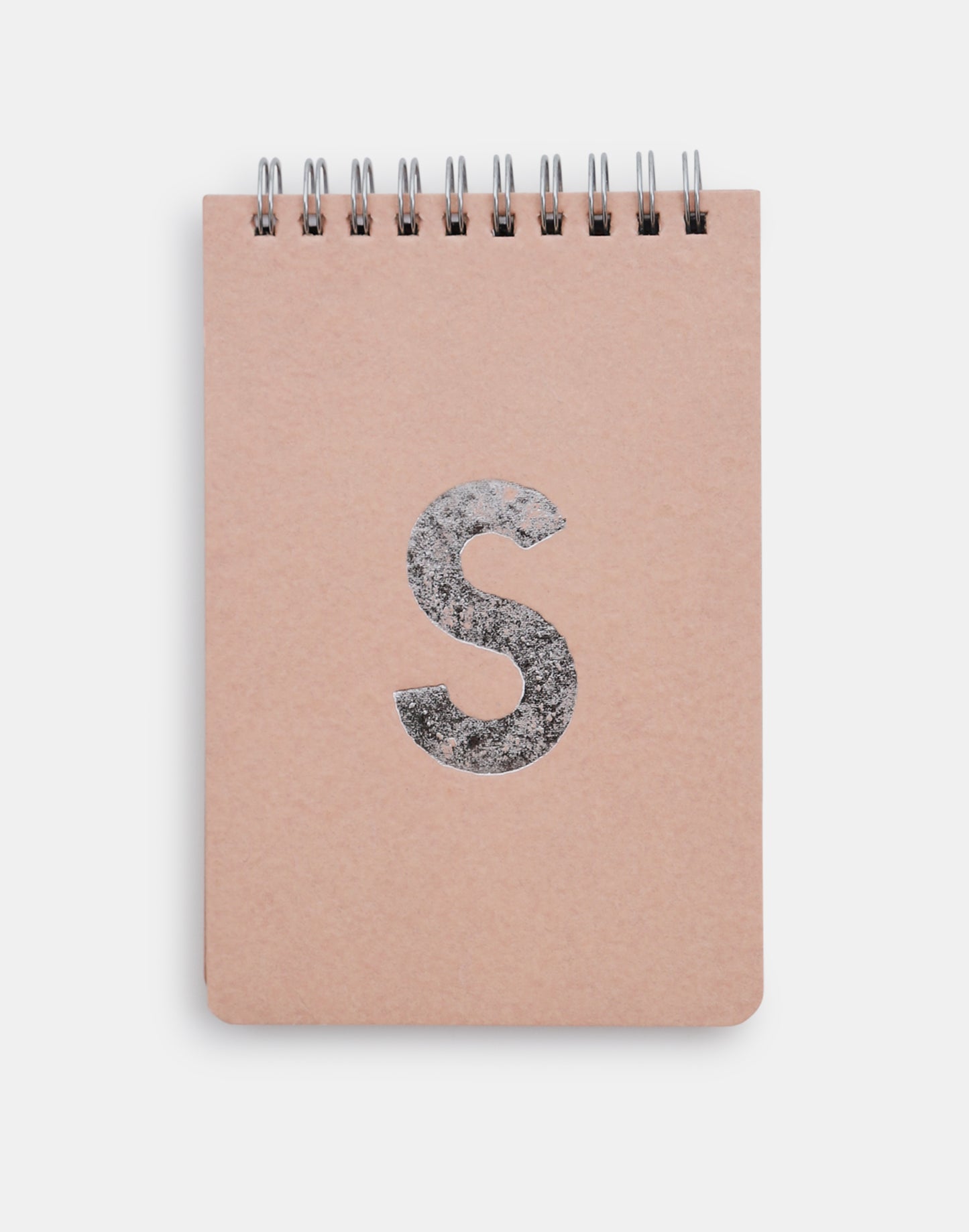 Silver alphabet notebook