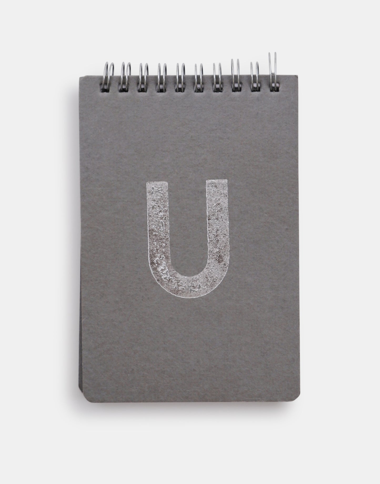 Silver alphabet notebook