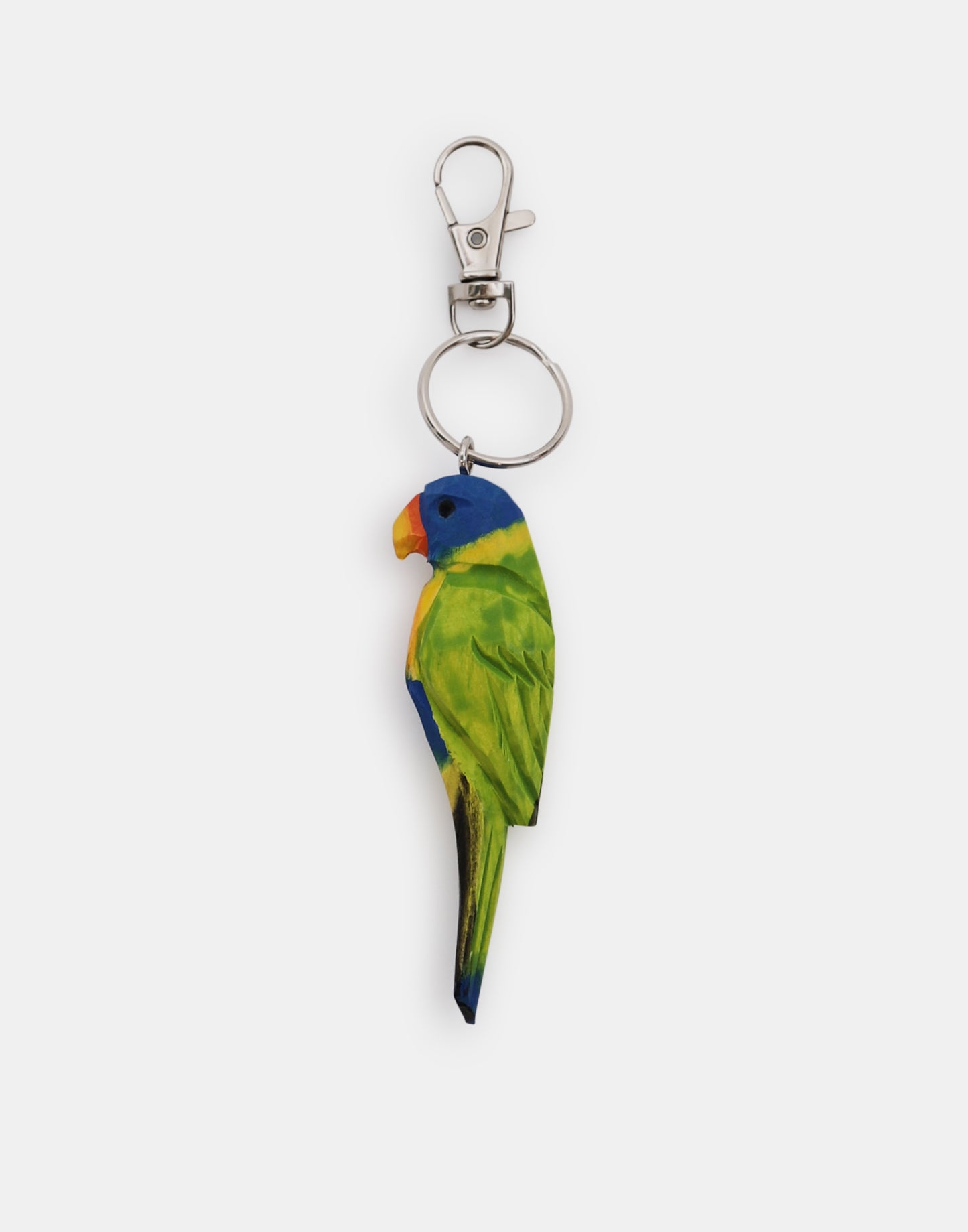 Wooden animal keychain