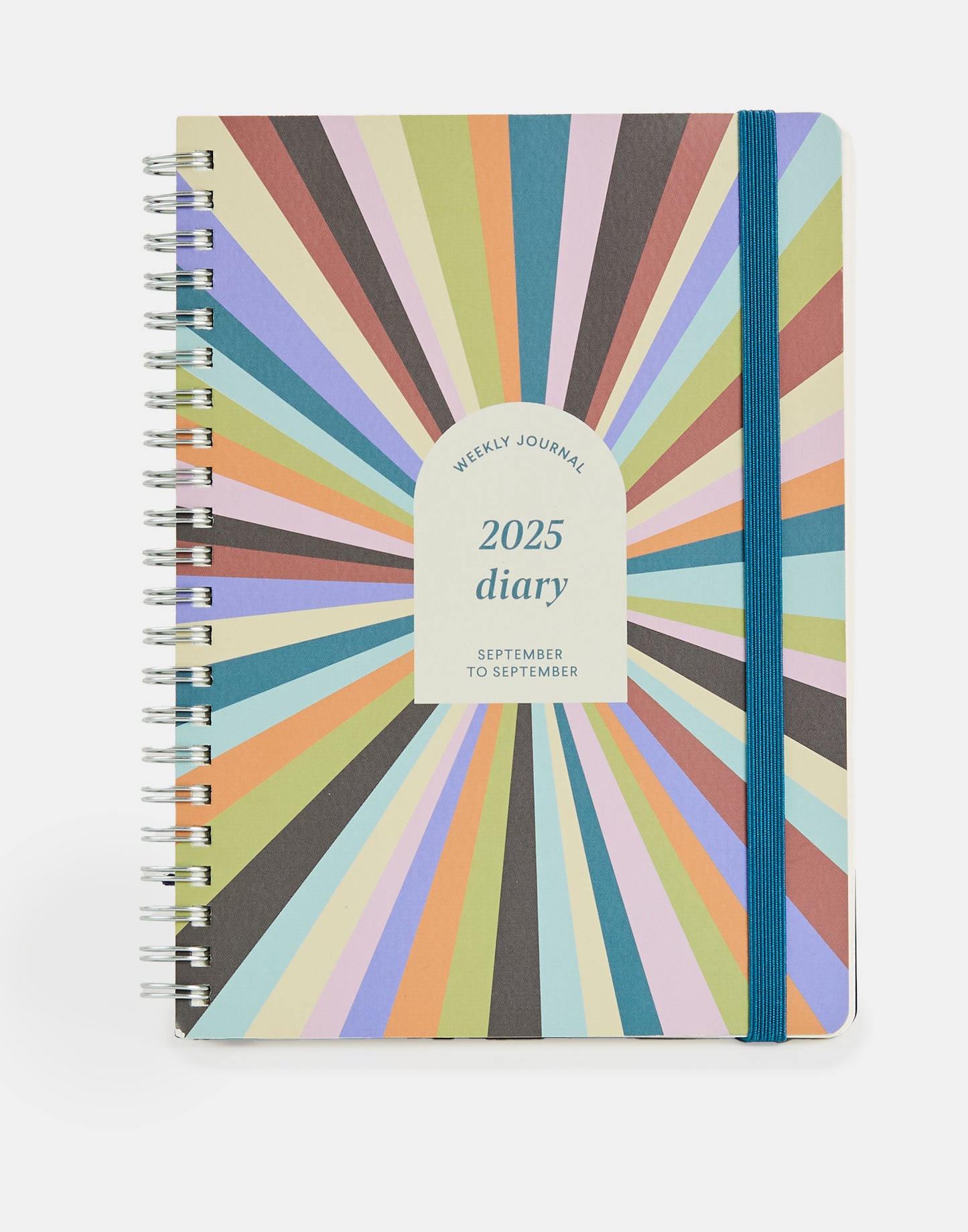 Stripes week-view school planner 2024-2025