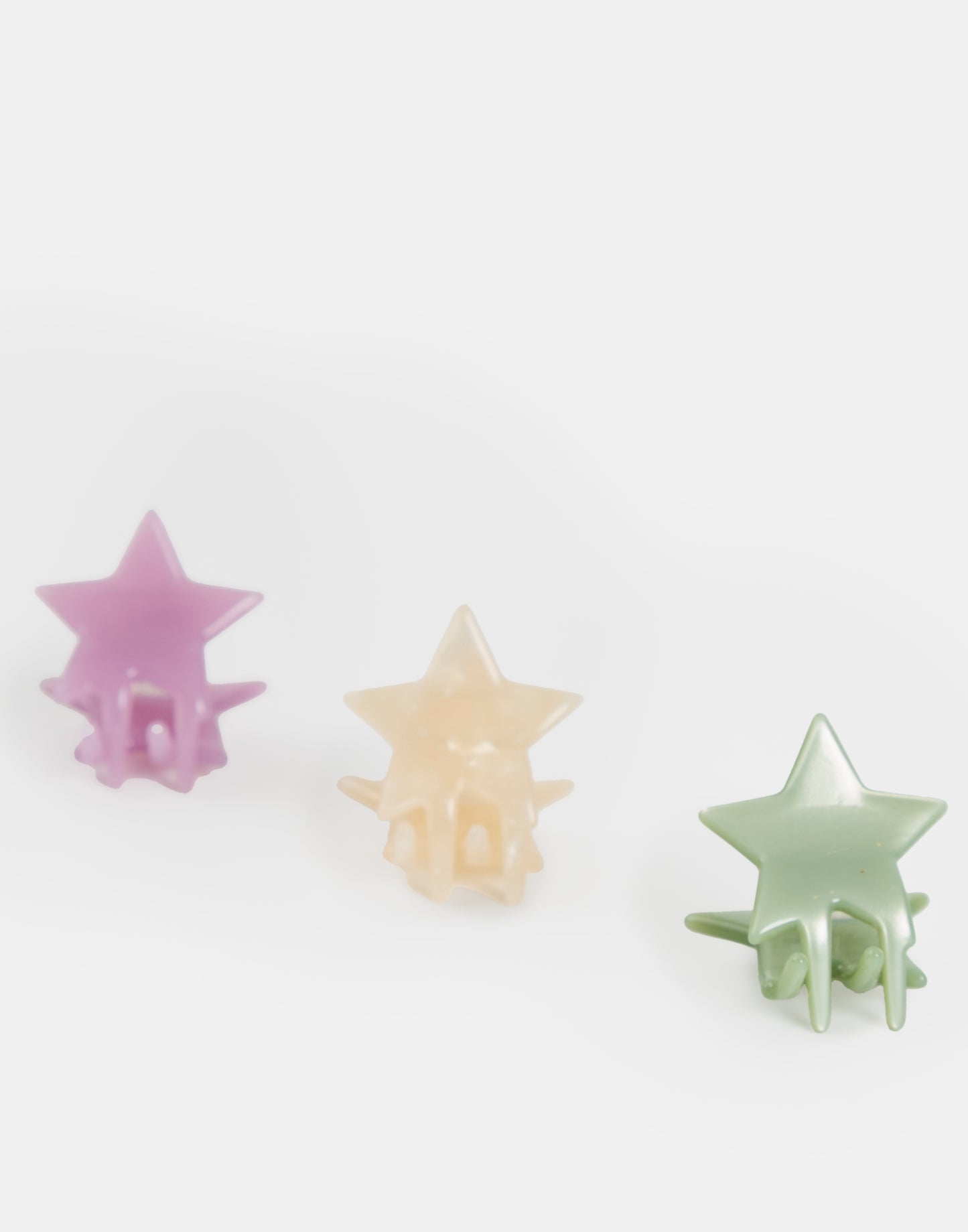 Set of 3 star hair clips