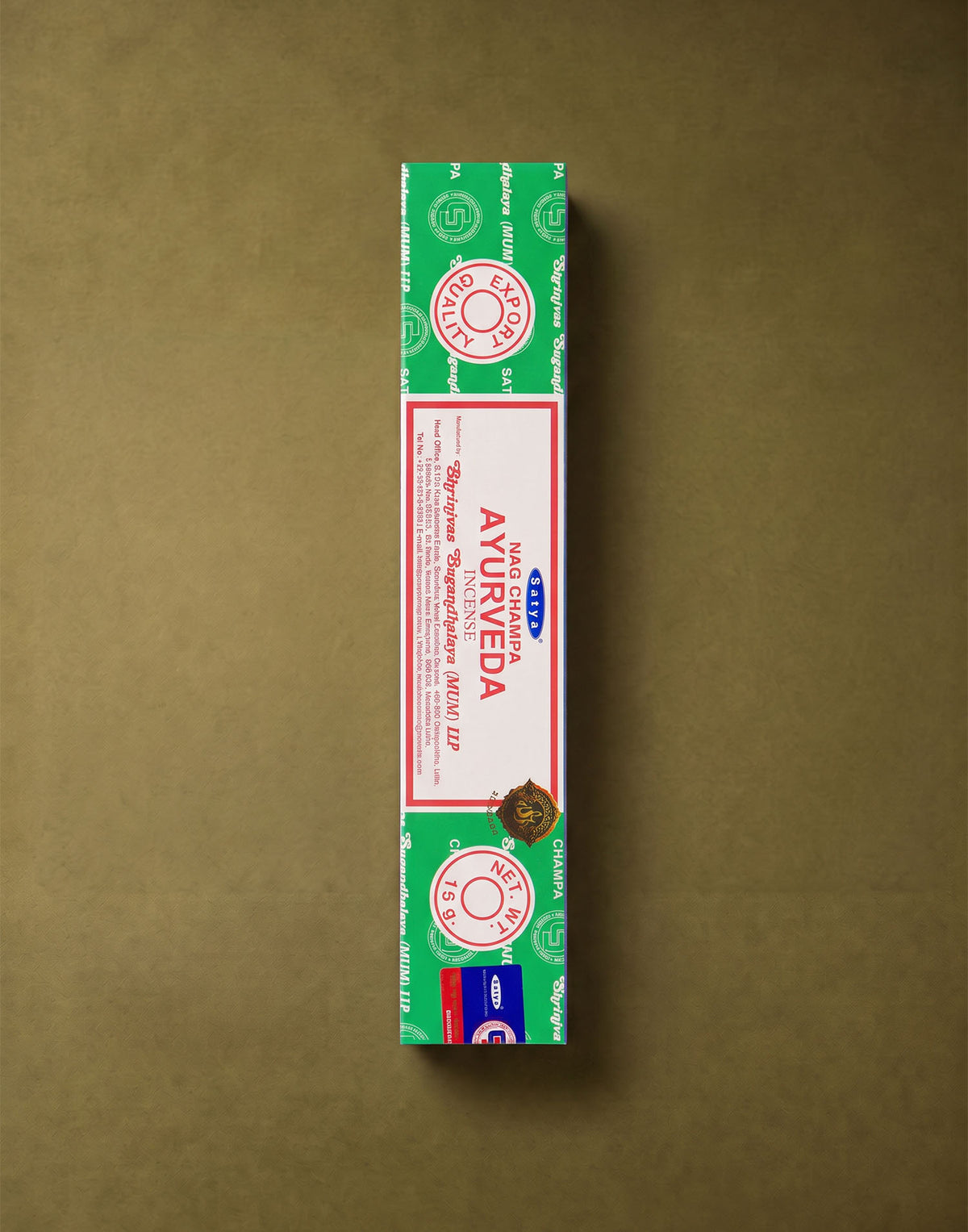 Incienso Nag Champa Ayurveda