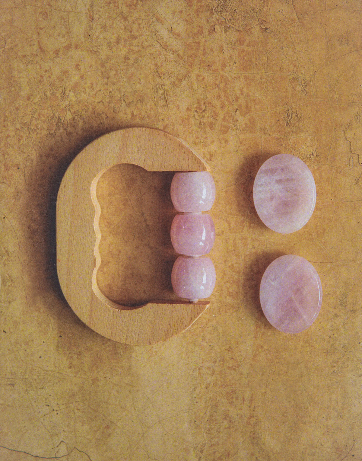 Massaggiatore corpo in quarzo rosa