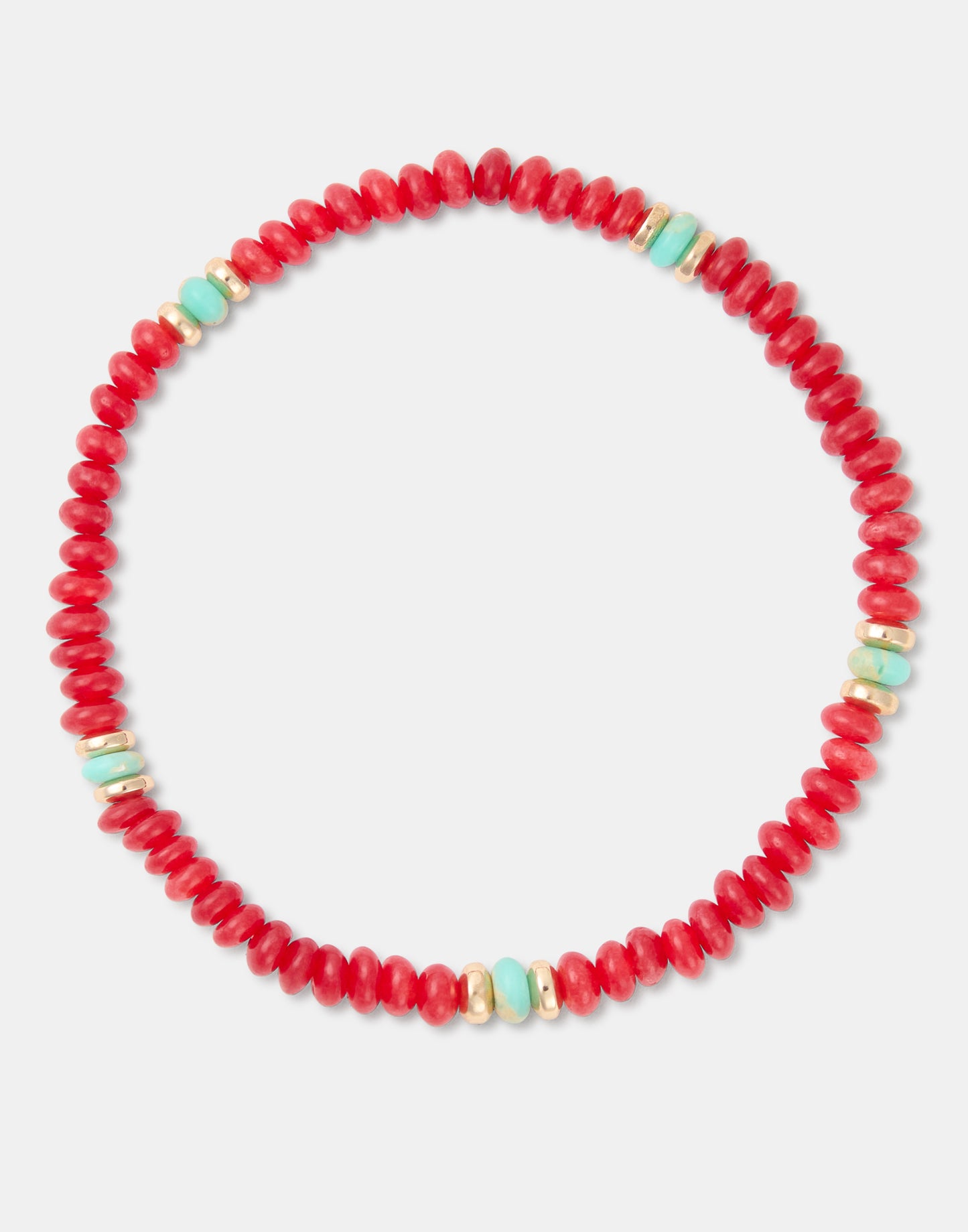 Bracelet with wide beads