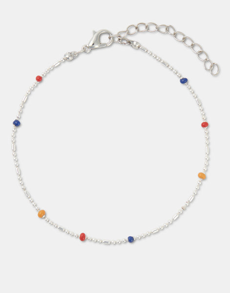 Bracciale di perline multicolore