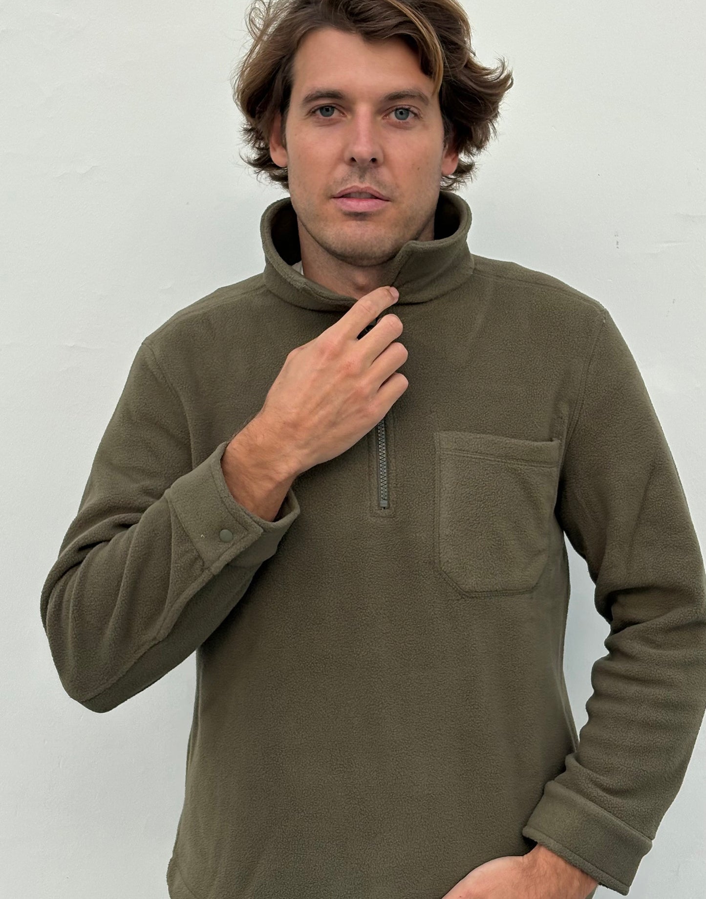 Sweat polaire homme à zip