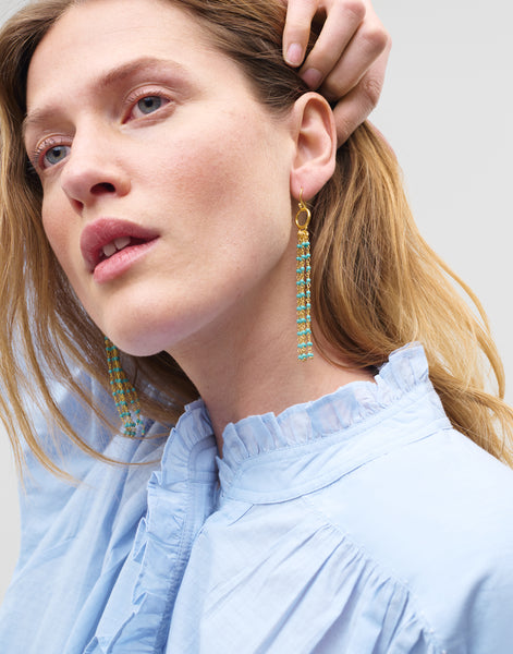Pendientes beads largos