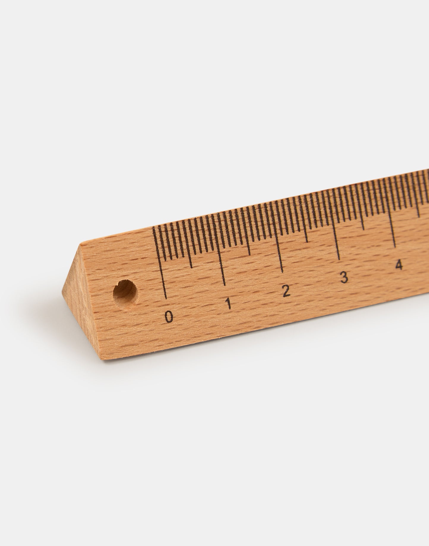 Triangular wooden ruler 30 cm