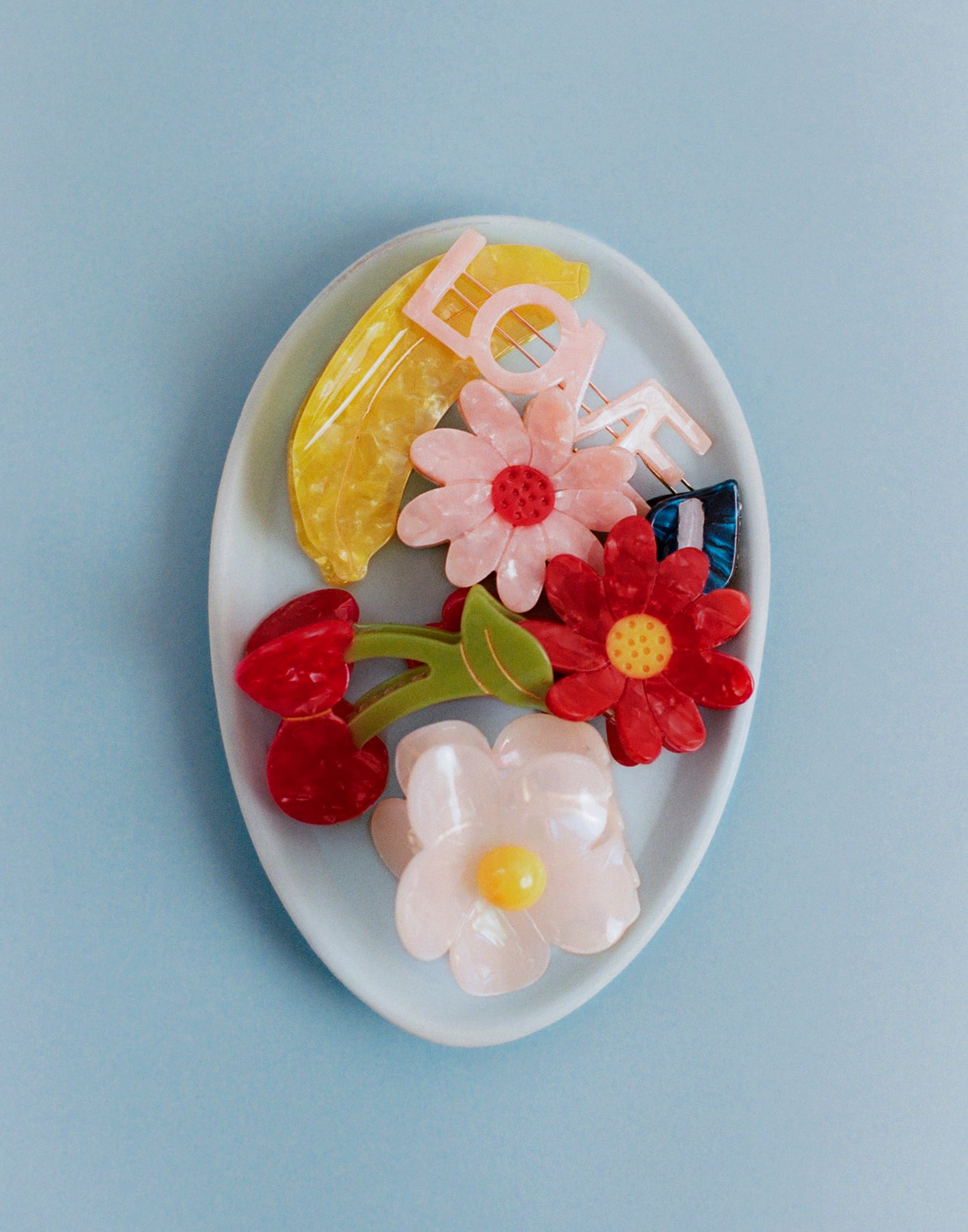 Barrette à cheveux fleur