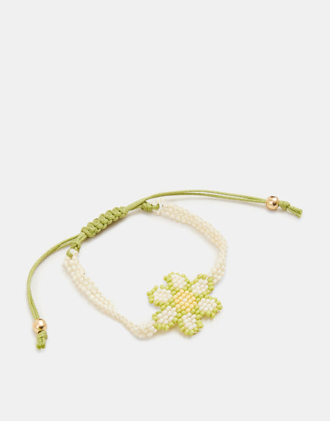 Flower beads bracelet