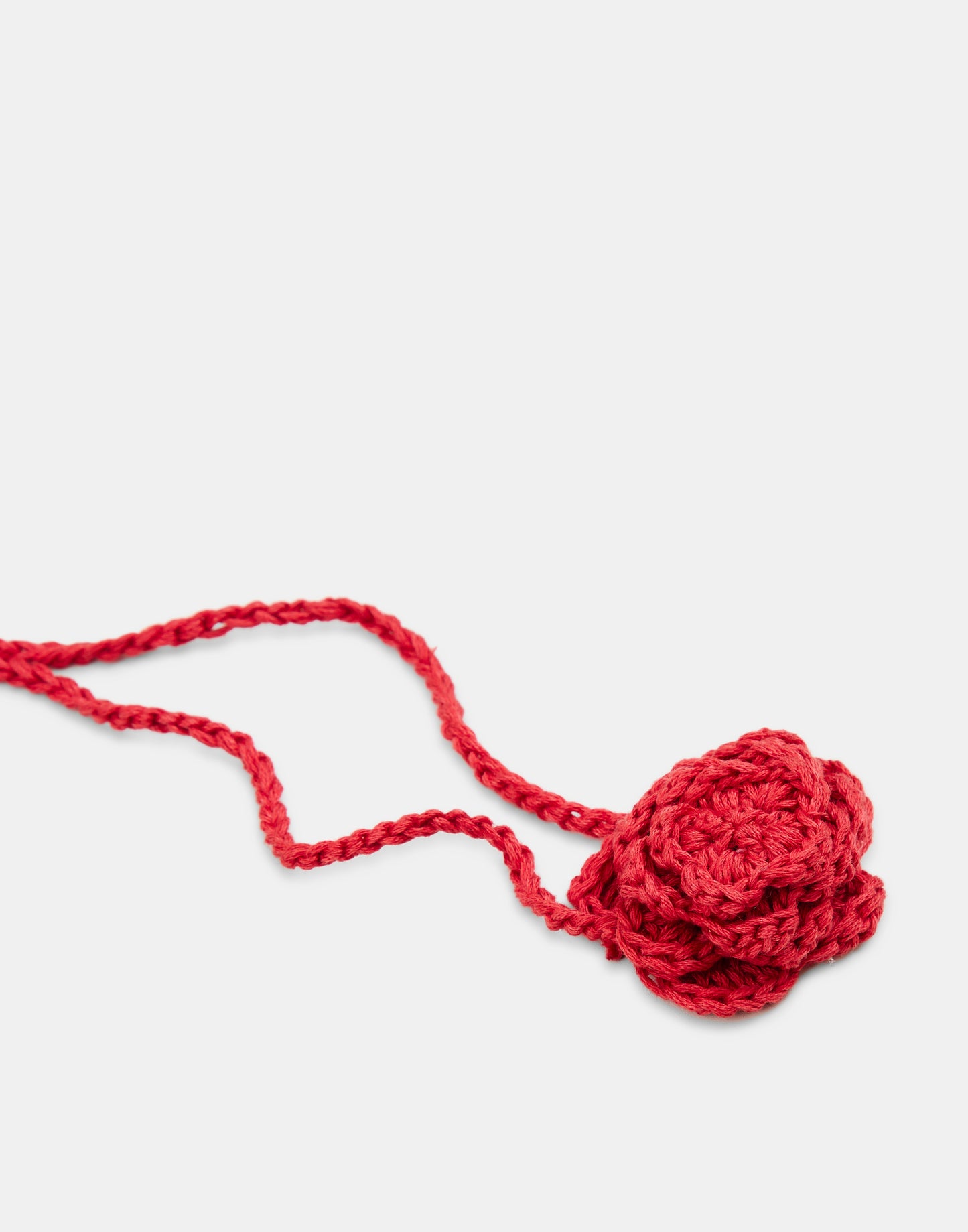Collier crochet fleur
