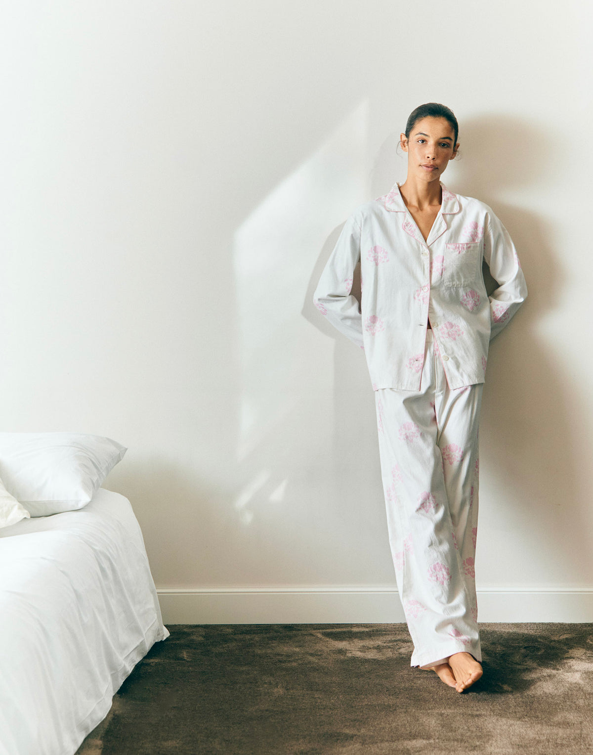 Pijama Jaya flor rosa
