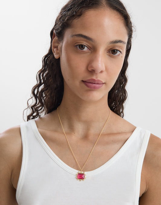 Collar piedra zafiro