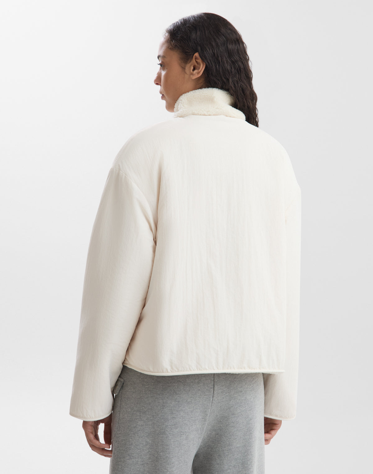 Cazadora reversible borrego