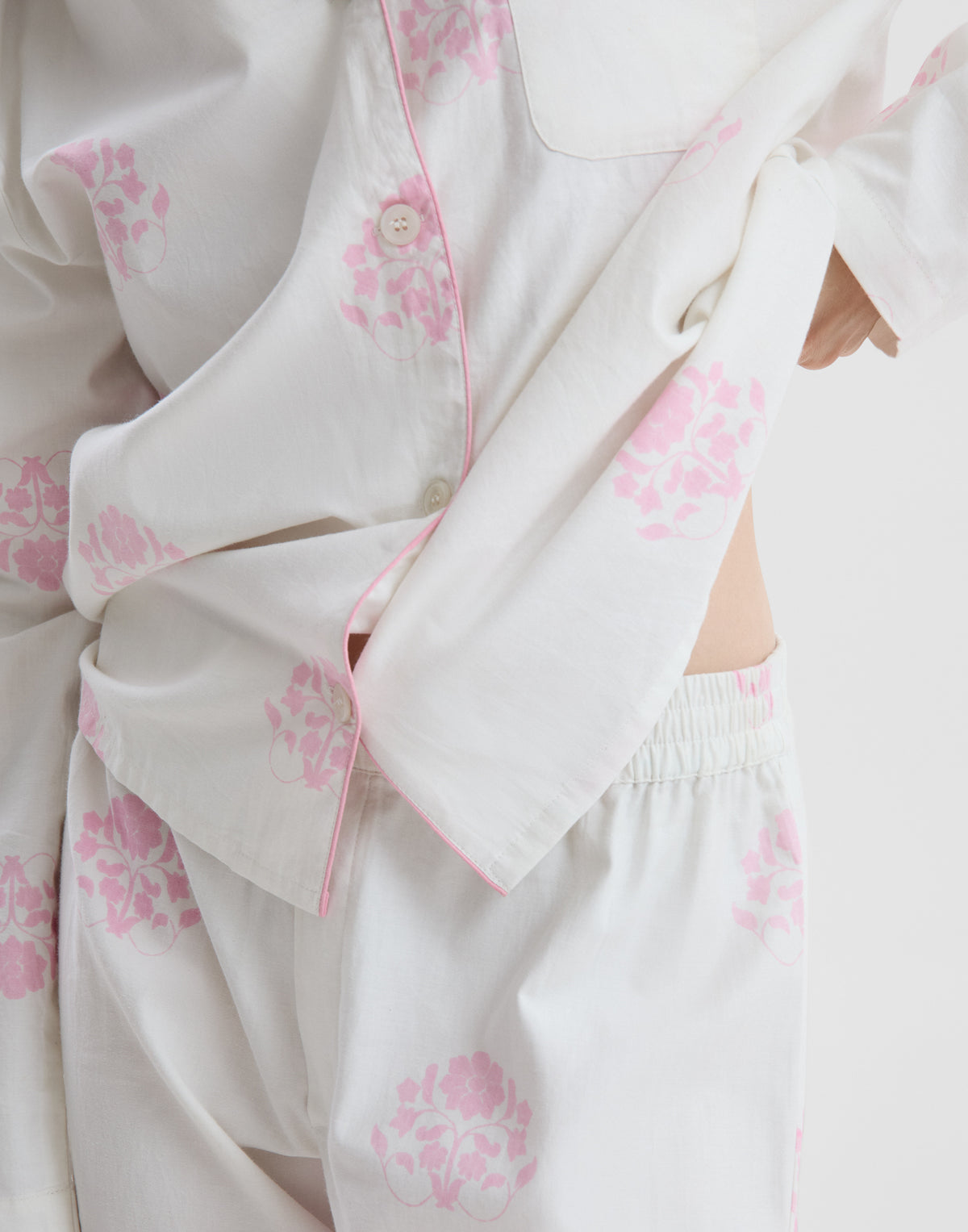 Pijama Jaya flor rosa