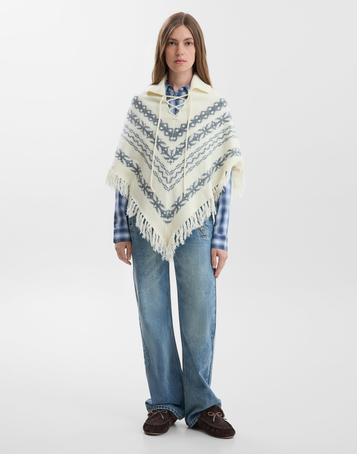 Poncho Jaquard