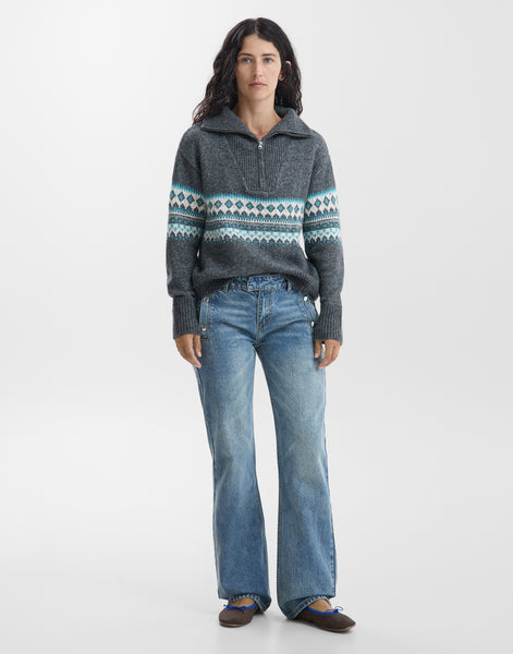 Jersey Cherokee Zip