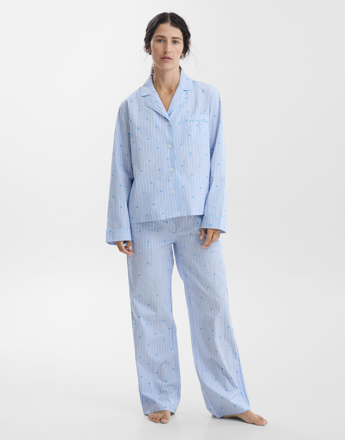 Pijama Vijaya rayas miniflor