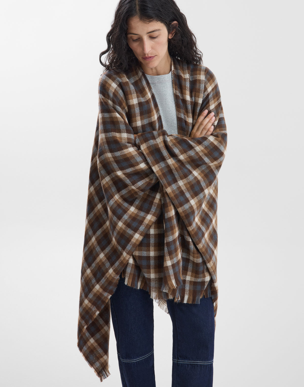 Poncho cuadros