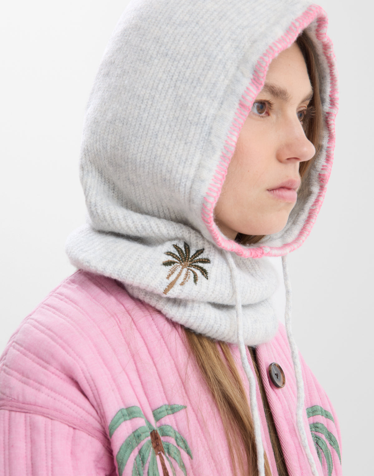 Balaclava mit aufgestickter Palme
