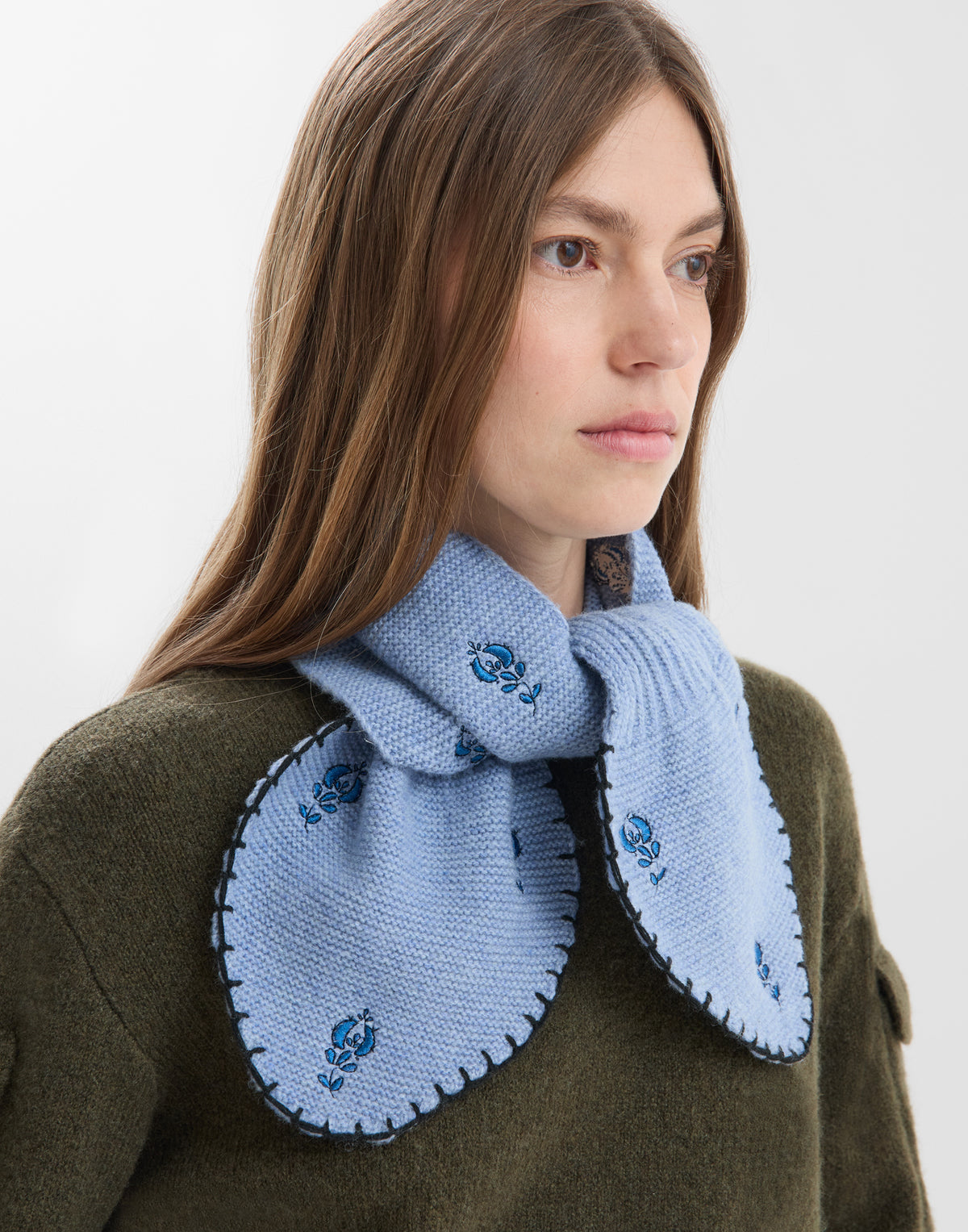 Embroidered Neck Warmer