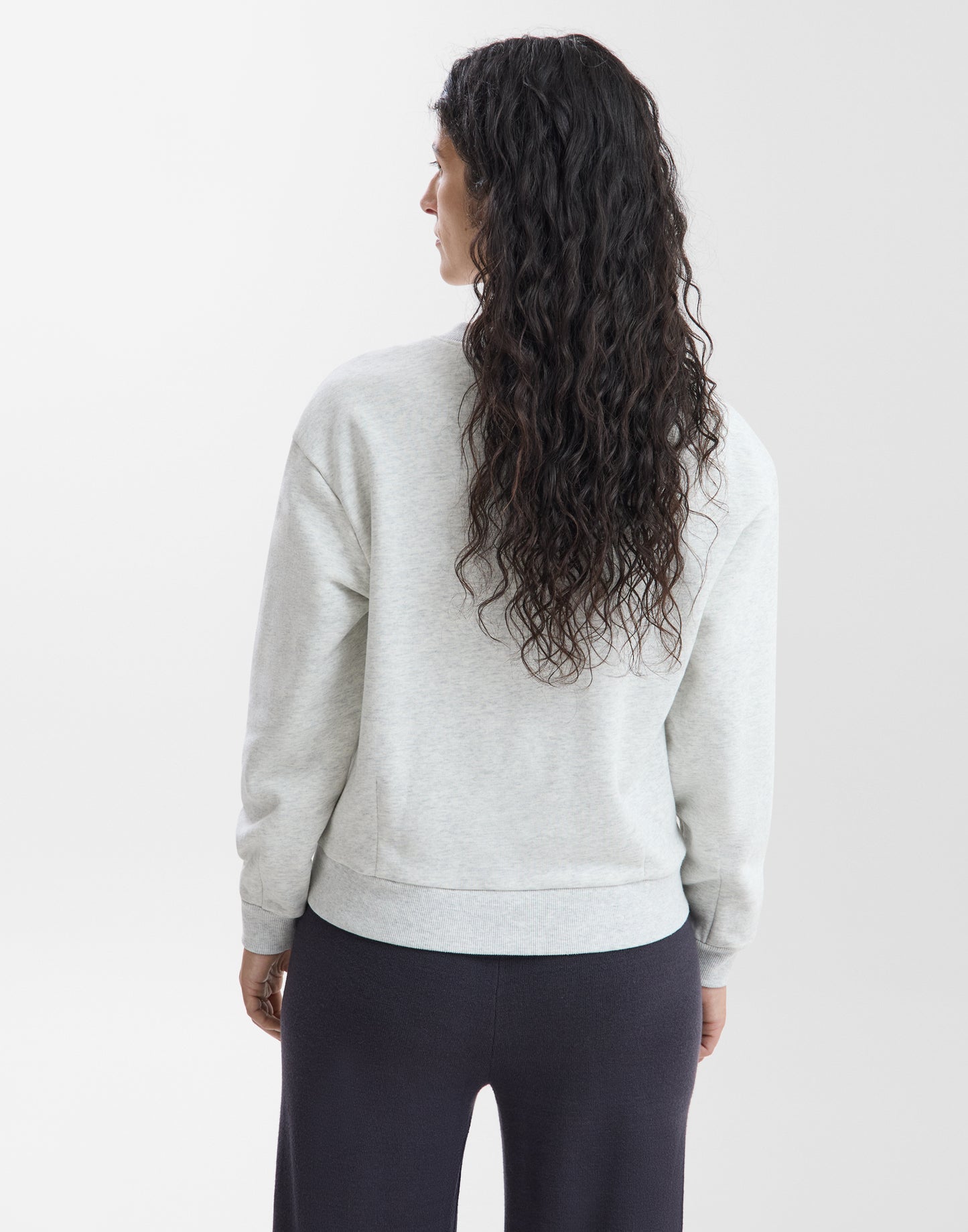 Sweat-shirt col V